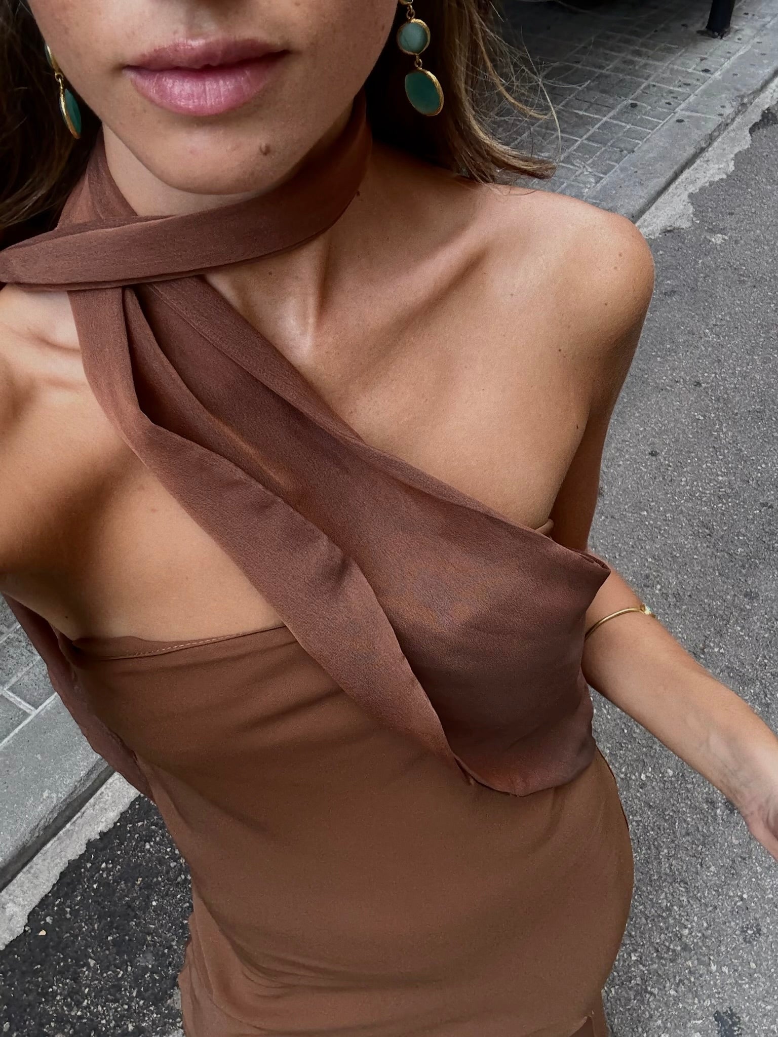 Vestido Alba Café